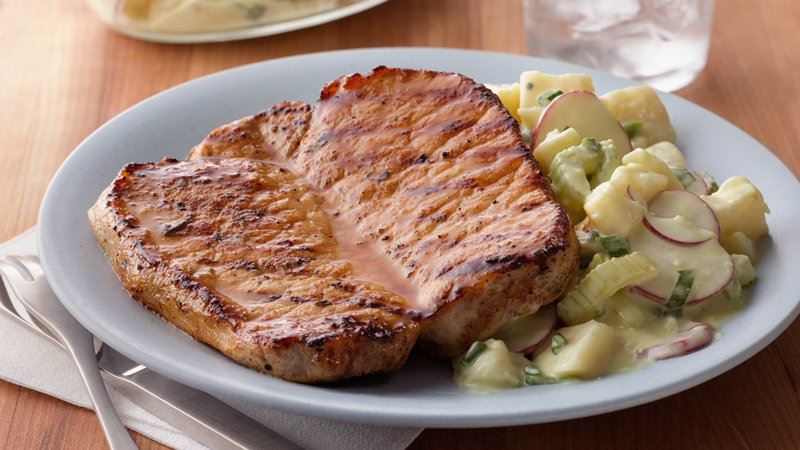 Honey Mustard Grilled Pork Chops | Indiana Kitchen® Brand ...