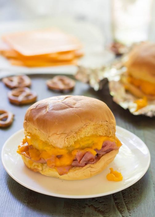 Easy Peasy Hot Ham And Cheesy Sandwiches Indiana Kitchen® Brand Pork Products 