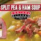 Hearty Split Pea Soup Featuring Indiana Kitchen Ham! A Perfect Recipe for Using Leftover Ham from the Holidays.