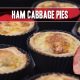 Ham Cabbage Pies, a classic Irish recipe for St. Patrick's Day, featuring Indiana Kitchen ham