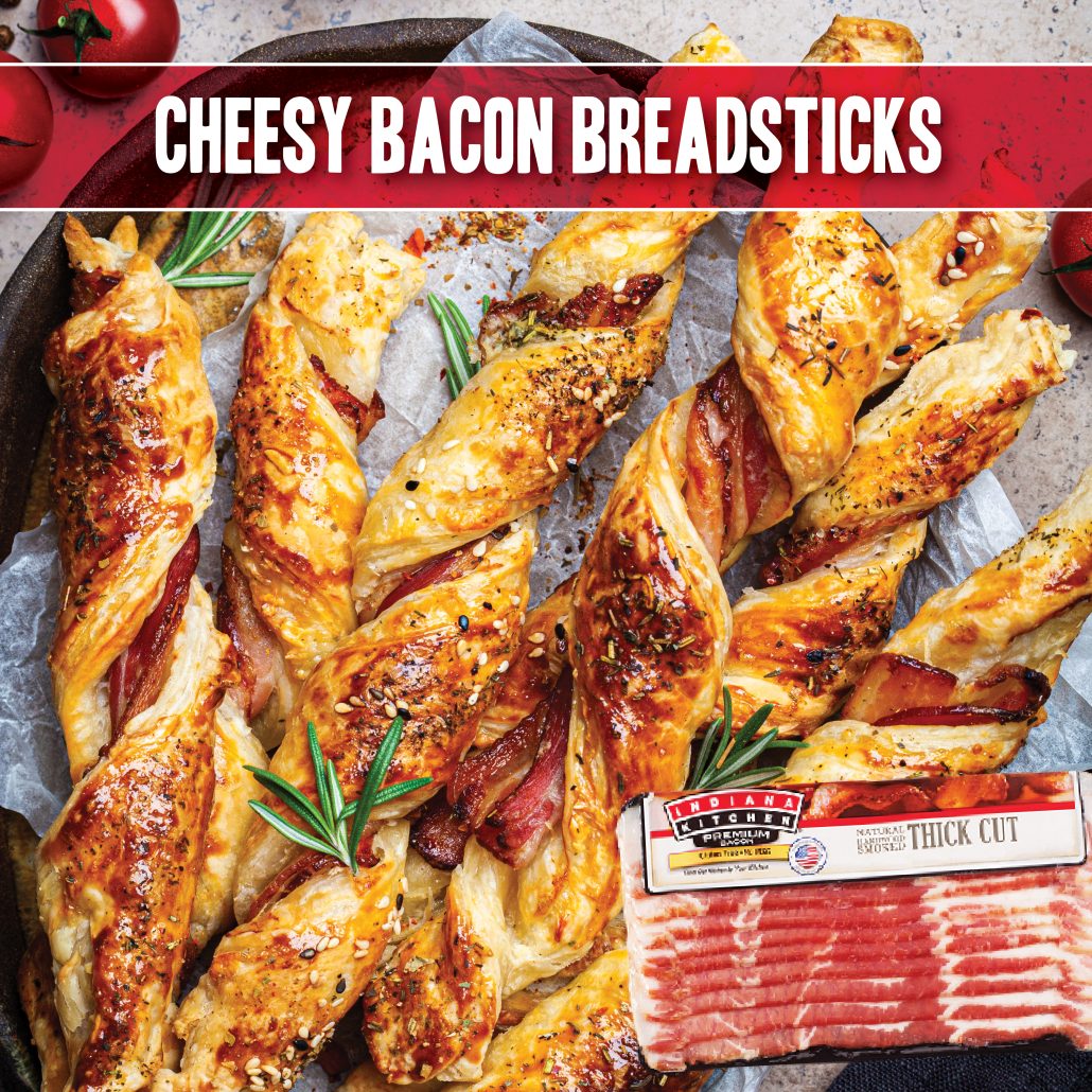 Cheesy Bacon Breadsticks Indiana Kitchen Recipes