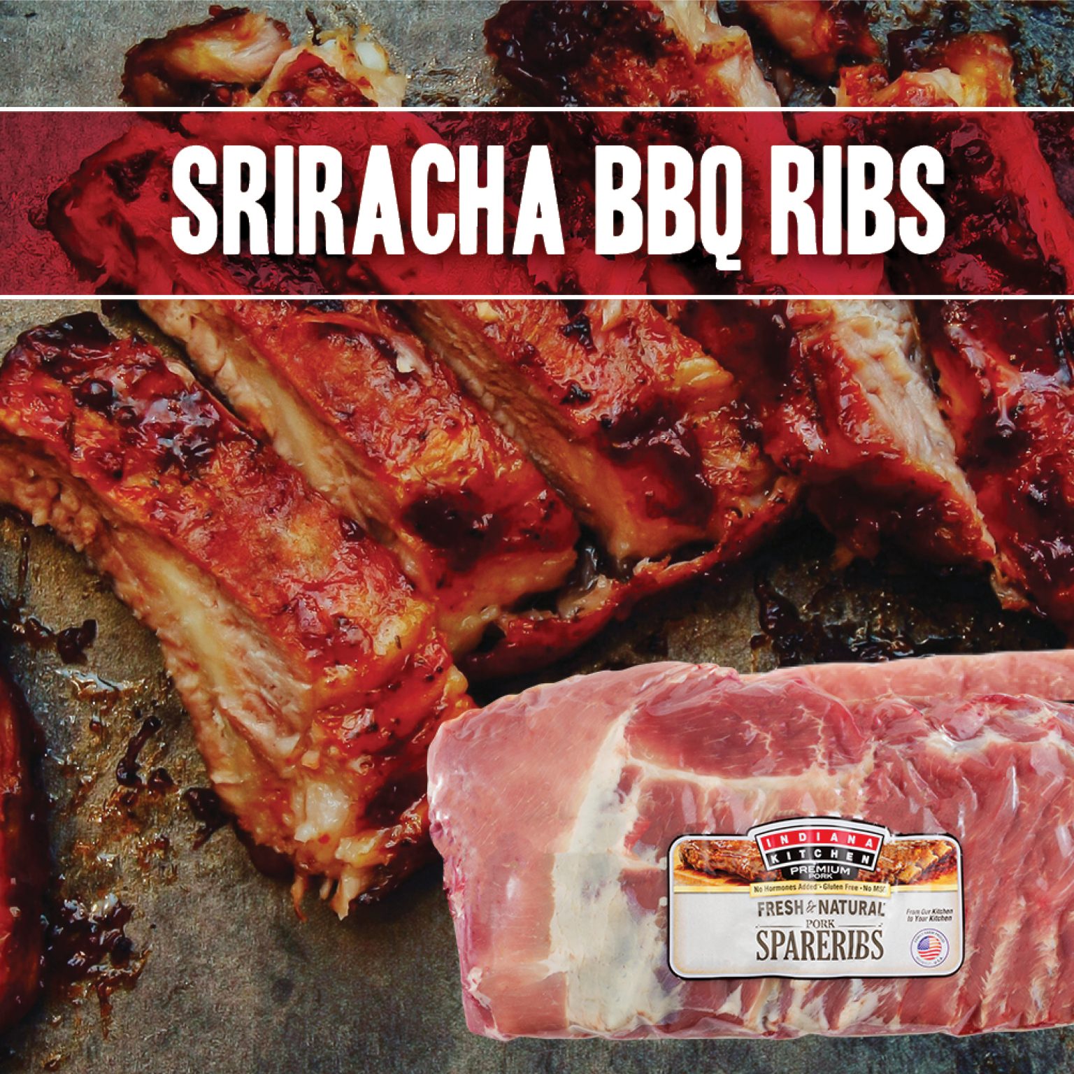 Sriracha BBQ Ribs | Indiana Kitchen Recipes