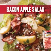 7-24-19 Bacon and apple salad tossed with a light apple vinaigrette