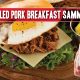 Your everyday breakfast sandwich spiced up with irresistible pulled pork