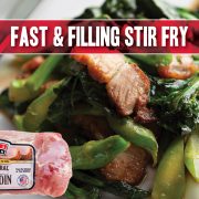 Pork and veggie stir fry