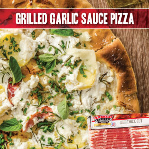 Grilled Garlic Sauce Pizza