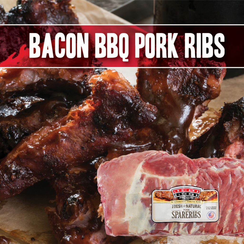 Bacon BBQ Pork Ribs - Indiana Kitchen