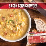 bacon corn chowder recipe made with indiana kitchen bacon
