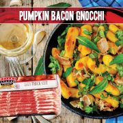 pumpkin bacon gnocchi made with indiana kitchen bacon