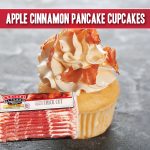 apple cinnamon pancake cupcake recipe made with indiana kitchen bacon sprinkles