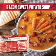 bacon sweet potato soup recipe made with indiana kitchen bacon