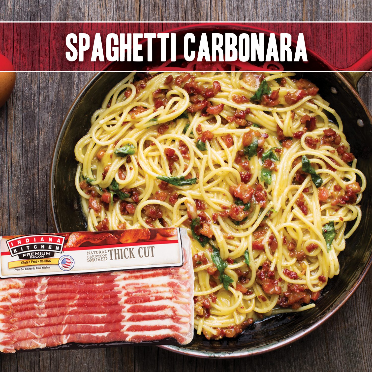 Ham and Spaghetti Alfredo | Indiana Kitchen® Brand Pork Products