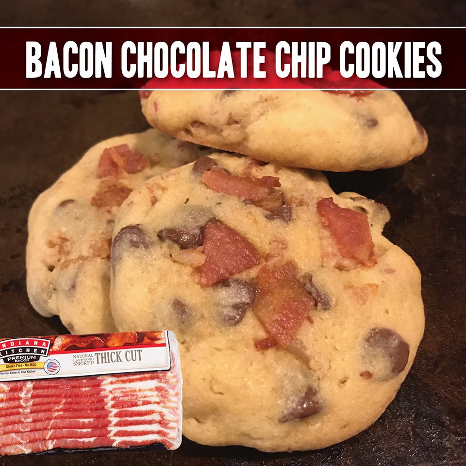 bacon chocolate chip cookies with indiana kitchen bacon
