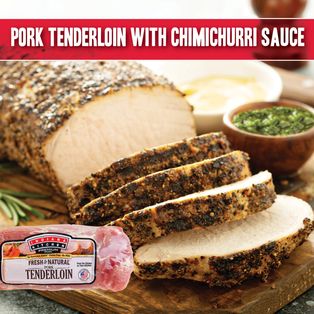 Pork Tenderloin with Chimichurri Sauce - Indiana Kitchen
