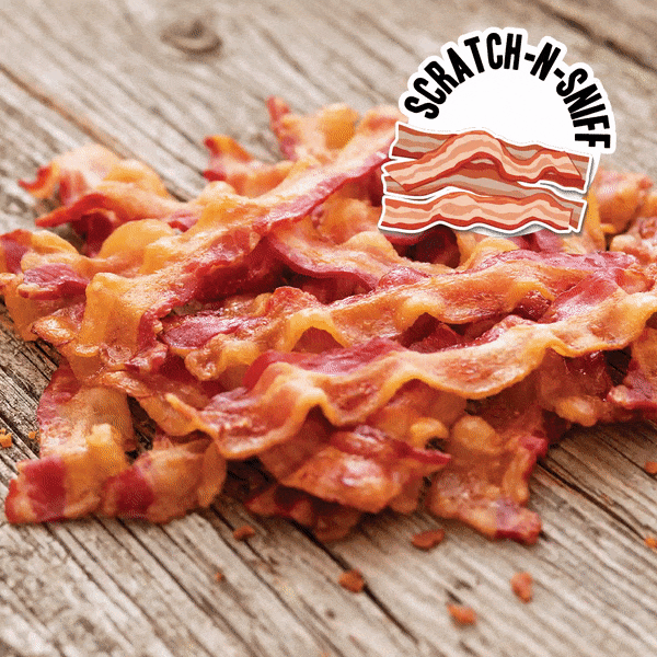 Free Scratch-and-Sniff Bacon Wallpaper
